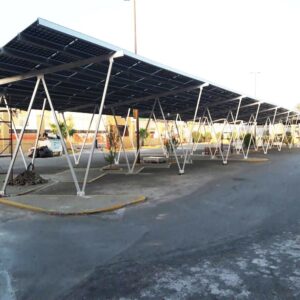 Solar car parking lot solar carport structure system