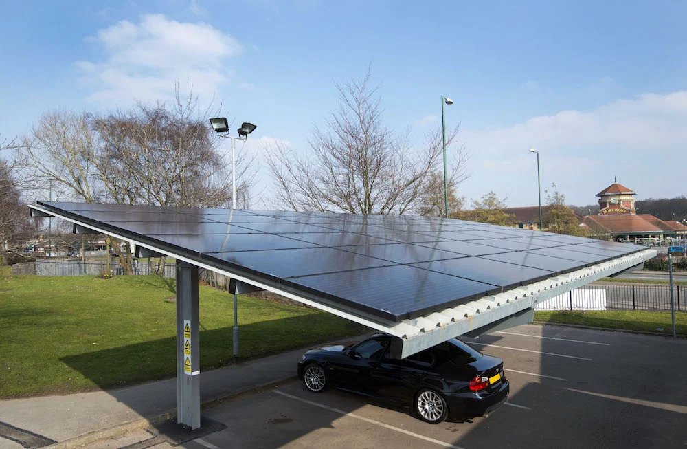 intro solar car parking shade