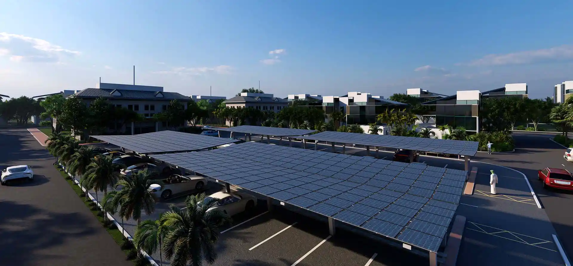 Solar car parking UAE